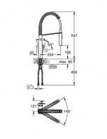 GROHE EUROCUBE COCINA EXTRAIBLE